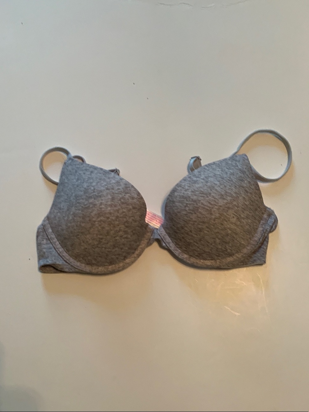 PINK Victoria's Secret Heather Grey Padded T-Shirt Bra